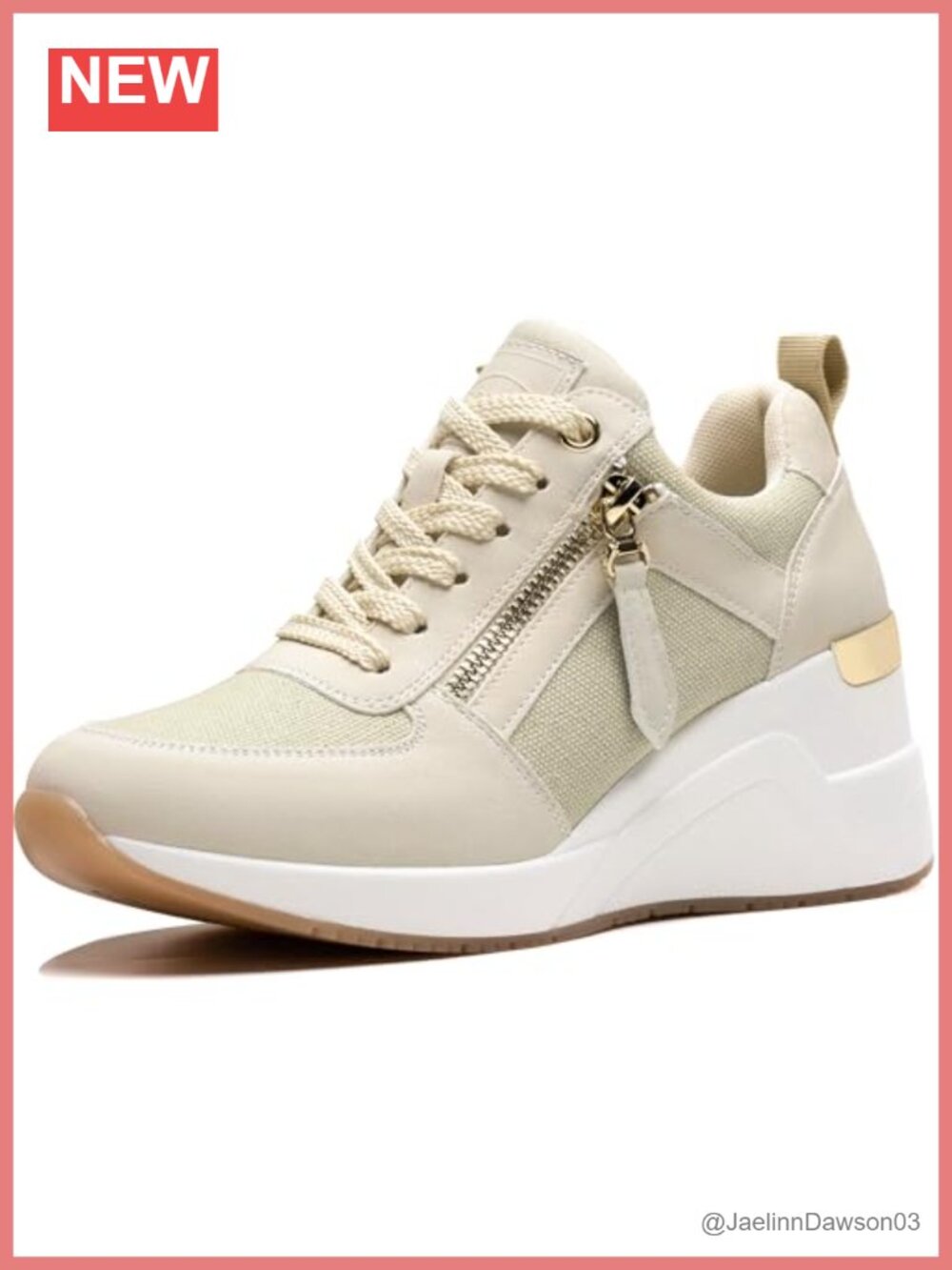 Wedge Heel Fashion Sneakers Women Platform Tennis Shoes Breathable Lightweight